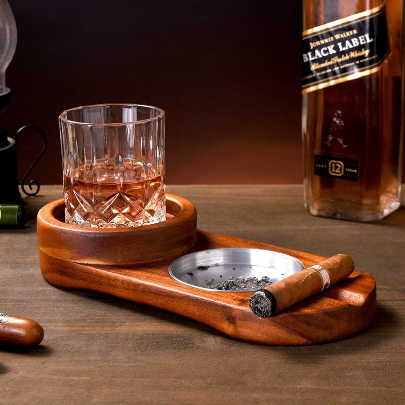 Wood Whiskey Glass